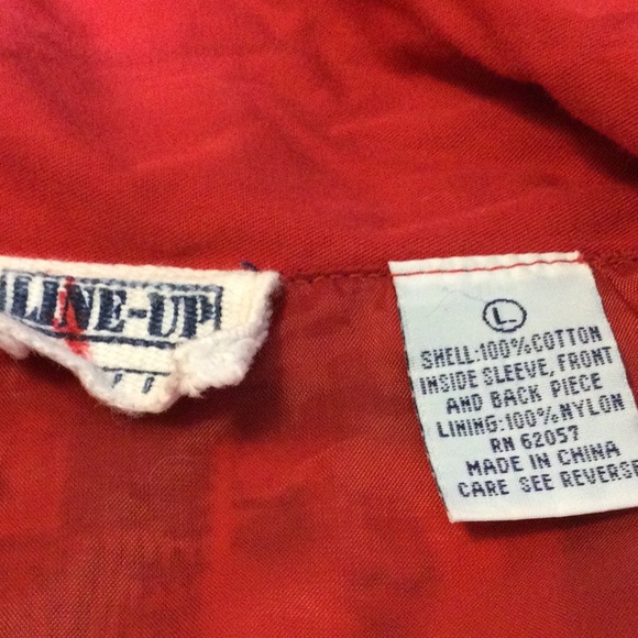 L Line-Up navy international travel stamp with golfers pattern jacket - Picture 15 of 16